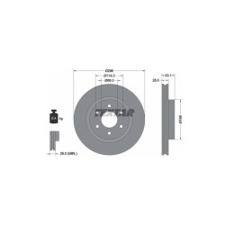 Lot de 2 Disque (x1) TEXTAR 92285803