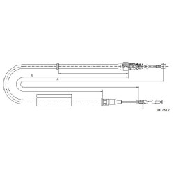 Cable de freins Cabor 10.7512