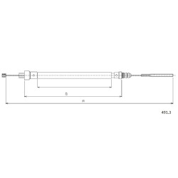 Cable de freins Cabor 491.3