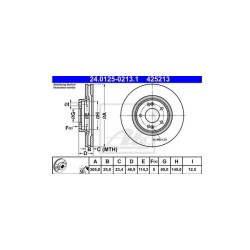 Lot de 2 Disque (x1) ATE 425213