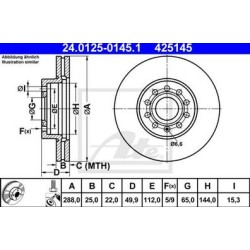 Lot de 2 Disque (x1) ATE 425145