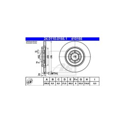 Lot de 2 Disque (x1) ATE 410166