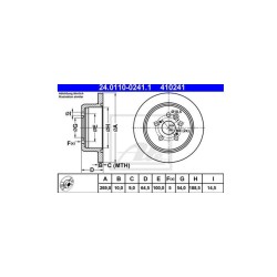 Lot de 2 Disque (x1) ATE 410241