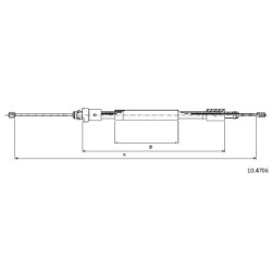 Cable de freins Cabor 10.4706