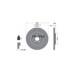 Lot de 2 Disque (x1) TEXTAR 92241803