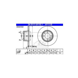 Lot de 2 Disque (x1) ATE 411115