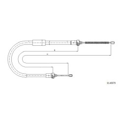 Cable de freins Cabor 11.6573