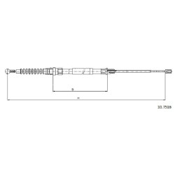 Cable de freins Cabor 10.7516