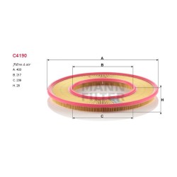 Filtre à air Mann C4190