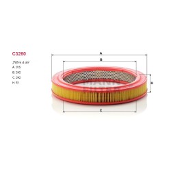 Filtre à air Mann C3260