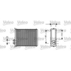 Rad. chauffage Valeo 812327