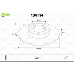 Jeu Disques Valeo 186114