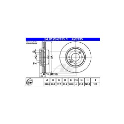 Lot de 2 Disque (x1) ATE 420135