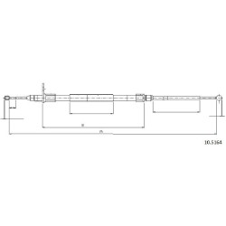 Cable de freins Cabor 10.5164