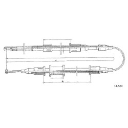 Cable de freins Cabor 11.572