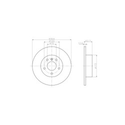 Lot de 2 Disque (x1) TEXTAR 92095203