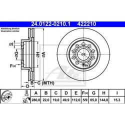 Lot de 2 Disque (x1) ATE 422210