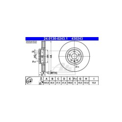 Lot de 2 Disque (x1) ATE 430243