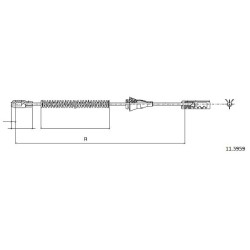 Cable de freins Cabor 11.5959