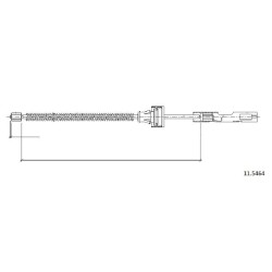 Cable de freins Cabor 11.5464