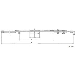 Cable de freins Cabor 10.608