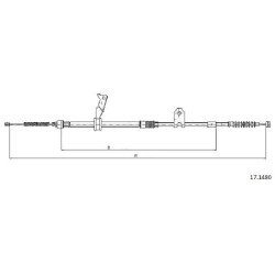 Cable de freins Cabor 17.1480