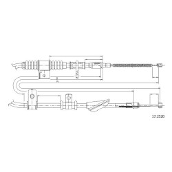 Cable de freins Cabor 17.2520