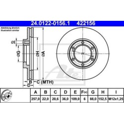 Lot de 2 Disque (x1) ATE 422156