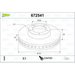 Lot de 2 Disque Valeo (x1)672541