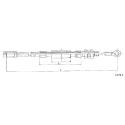 Cable de freins Cabor 1171.2