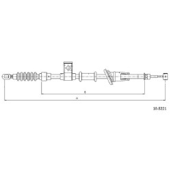 Cable de freins Cabor 10.8221