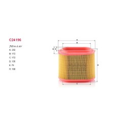 Filtre à air Mann C24196