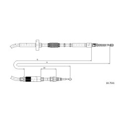 Cable de freins Cabor 10.7531