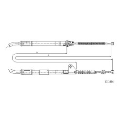 Cable de freins Cabor 17.1414