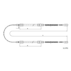 Cable de freins Cabor 12.3701