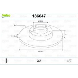 Jeu Disques Valeo 186647