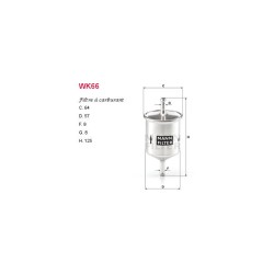 Filtre carburant Mann WK66