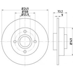 Disques+Rlt Mintex MDC2031