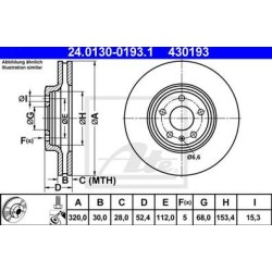 Lot de 2 Disque (x1) ATE 430193