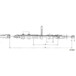 Cable de freins Cabor 10.660