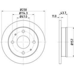 Jeu Disques Mintex MDC1460