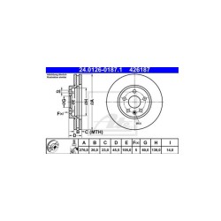 Lot de 2 Disque (x1) ATE 426187