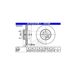 Lot de 2 Disque (x1) ATE 422188