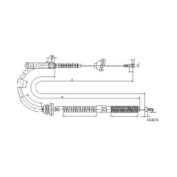 Cable de freins Cabor 10.8171