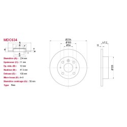 Jeu Disques Mintex MDC634