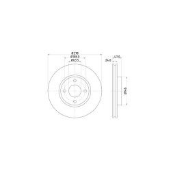 Lot de 2 Disque (x1) TEXTAR 92075400