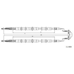 Cable de freins Cabor 11.5863