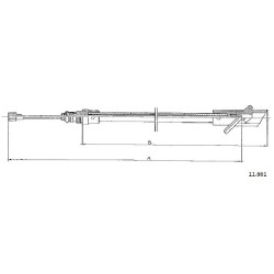 Cable de freins Cabor 11.661