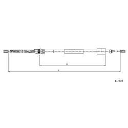 Cable de freins Cabor 11.603