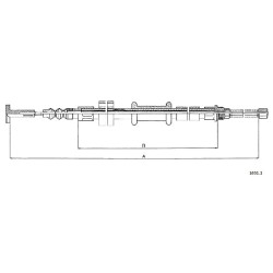 Cable de freins Cabor 1651.1